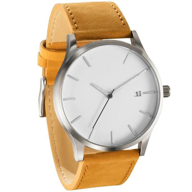 new Fashion big Dial Military Quartz Men Watch Leather Sport watches High Quality Clock Wristwatch montre homme horloges vrouwen