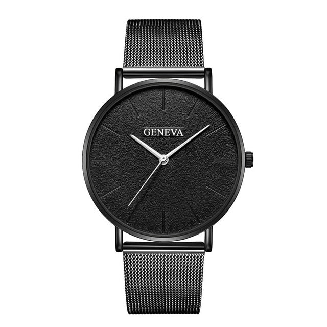 New Ultra-thin Women's Watch 2019 Lover's Watch Luxury Saat Rose Gold Mesh Stainless Steel Women's Watches Female Male Clock
